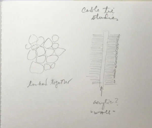 O'Brien, K. (2017) 'Cable tie studies', Research Methodologies . Bath Spa University. Unpublished sketchbook.