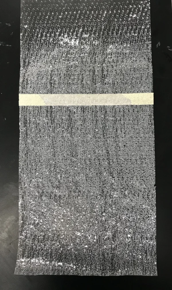 O'Brien, K. (2017) Pierced paper tests: acetate (detail), 30 November 2017.