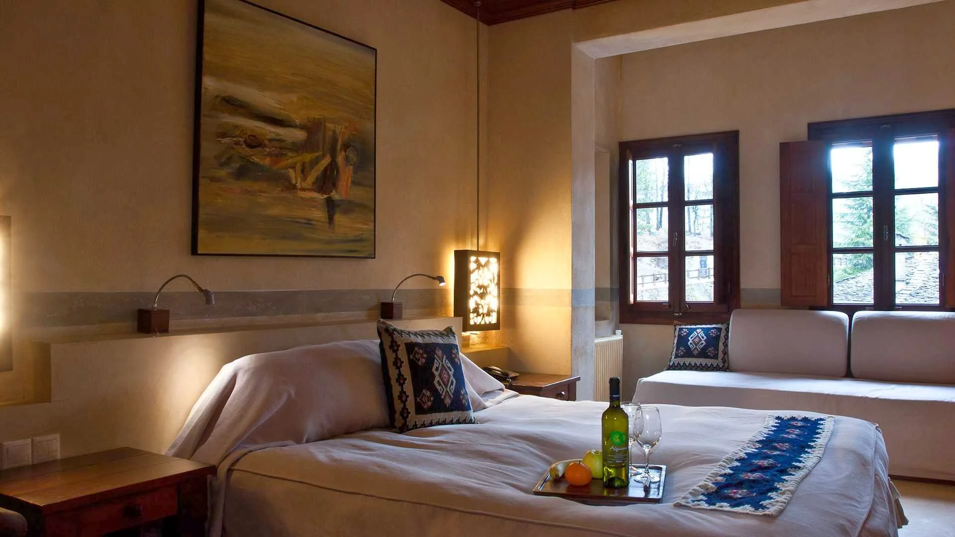 Bedroom at the Katogi Averoff Hotel & Winery