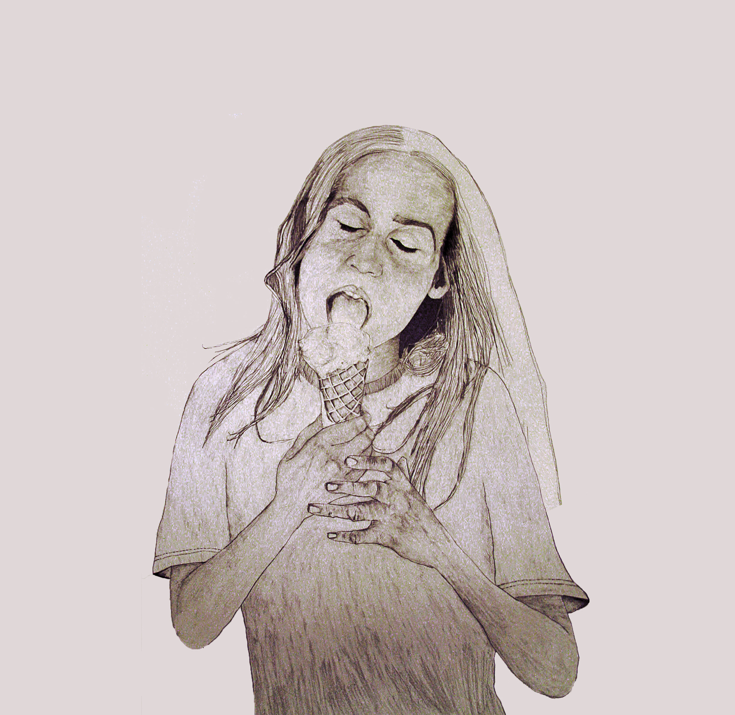 ‘The Lost Ones no 3’, pencil on paper