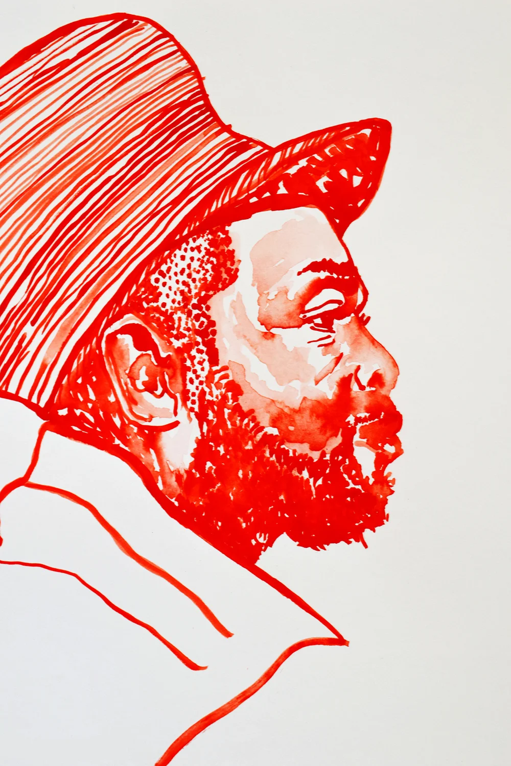 `Jeru the Damaja ’, 29.7 x 42.0cm, watercolour on 230g akvarel paper, 2018
