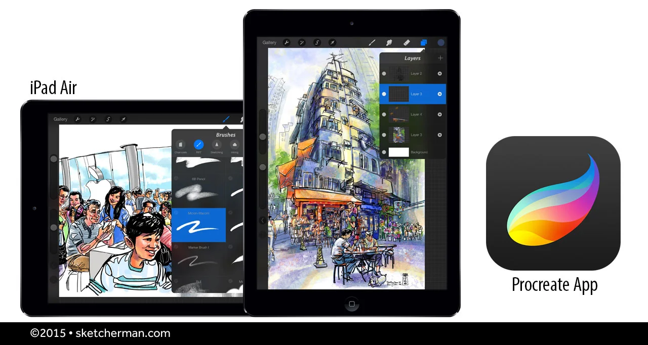The core of the Ultimate Mobile Digital Sketching Studio: An iPad and the app, Procreate