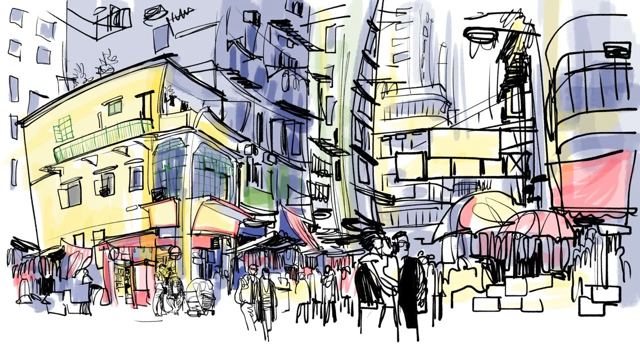 To loosen up, I opted to work fast and really loose. This was done in about 40min