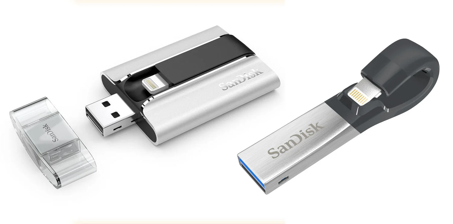 Old SanDisk iXpand on the left and the latest iXpand on the right.