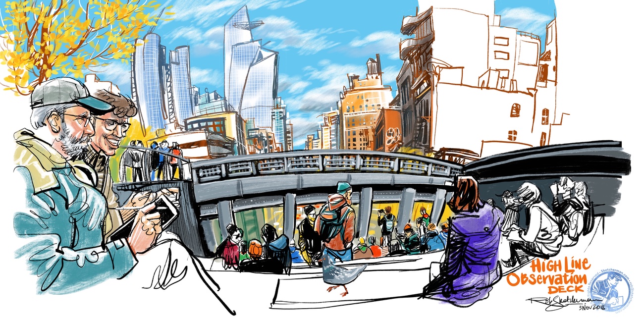 2018-NYC-20-High Line Observation Deck-color_Sketcherman.jpg