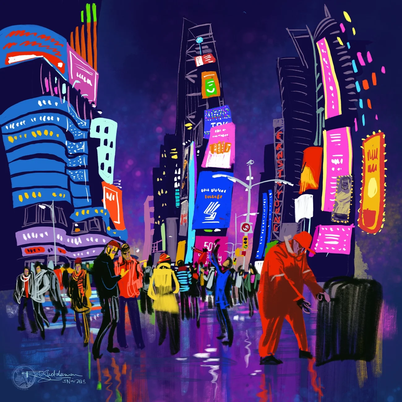 I can’t think of a better last painting to knock out before leaving NYC.