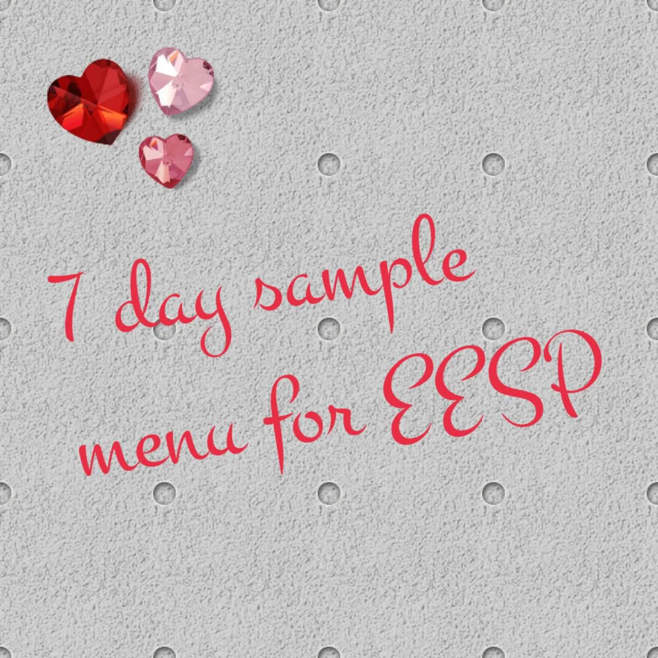 7 day EXTRA EASY SP PLAN