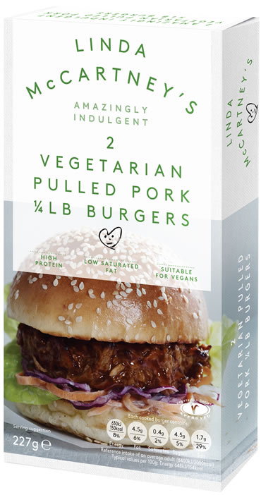 Linda McCartney Pulled Pork Burgers