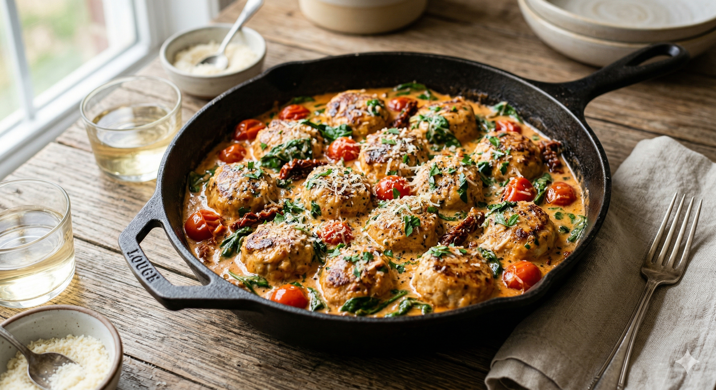 Slimming World 'Marry Me' Chicken Meatballs (Low Syn &amp; Air Fryer Friendly!)