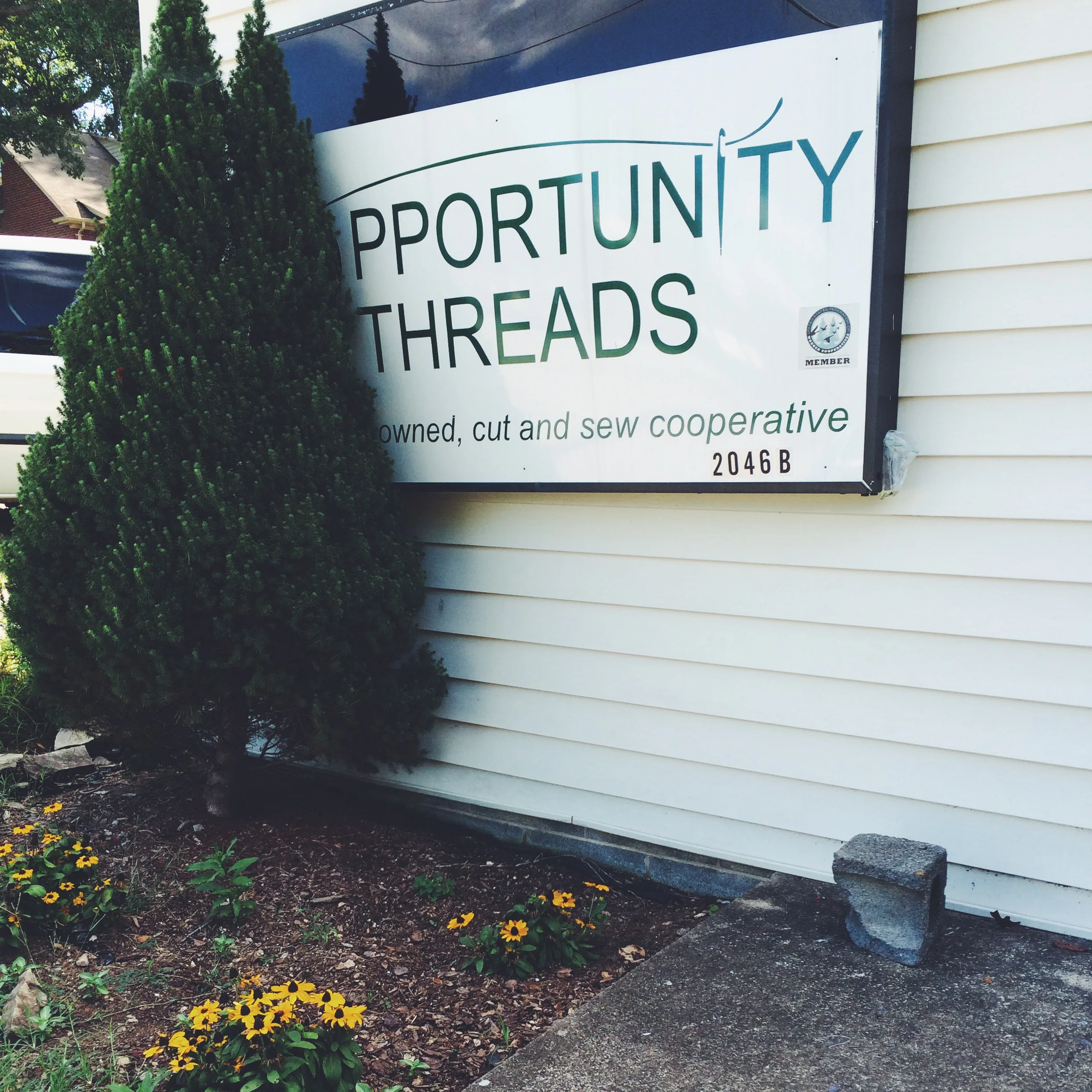 Opportunity Threads workspace in Morganton, NC.
