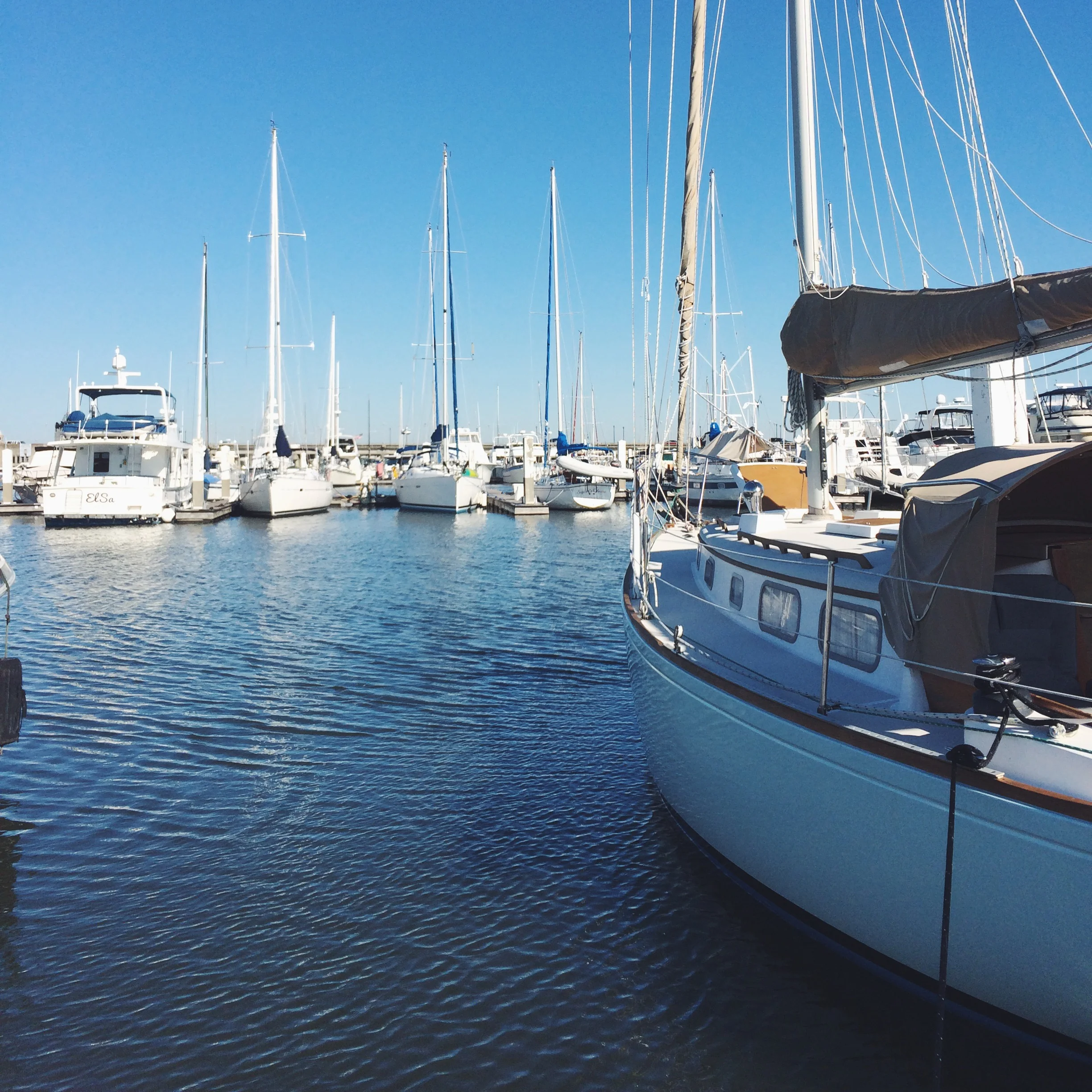 We spent some time on a boat in Charleston, SC, before going home.