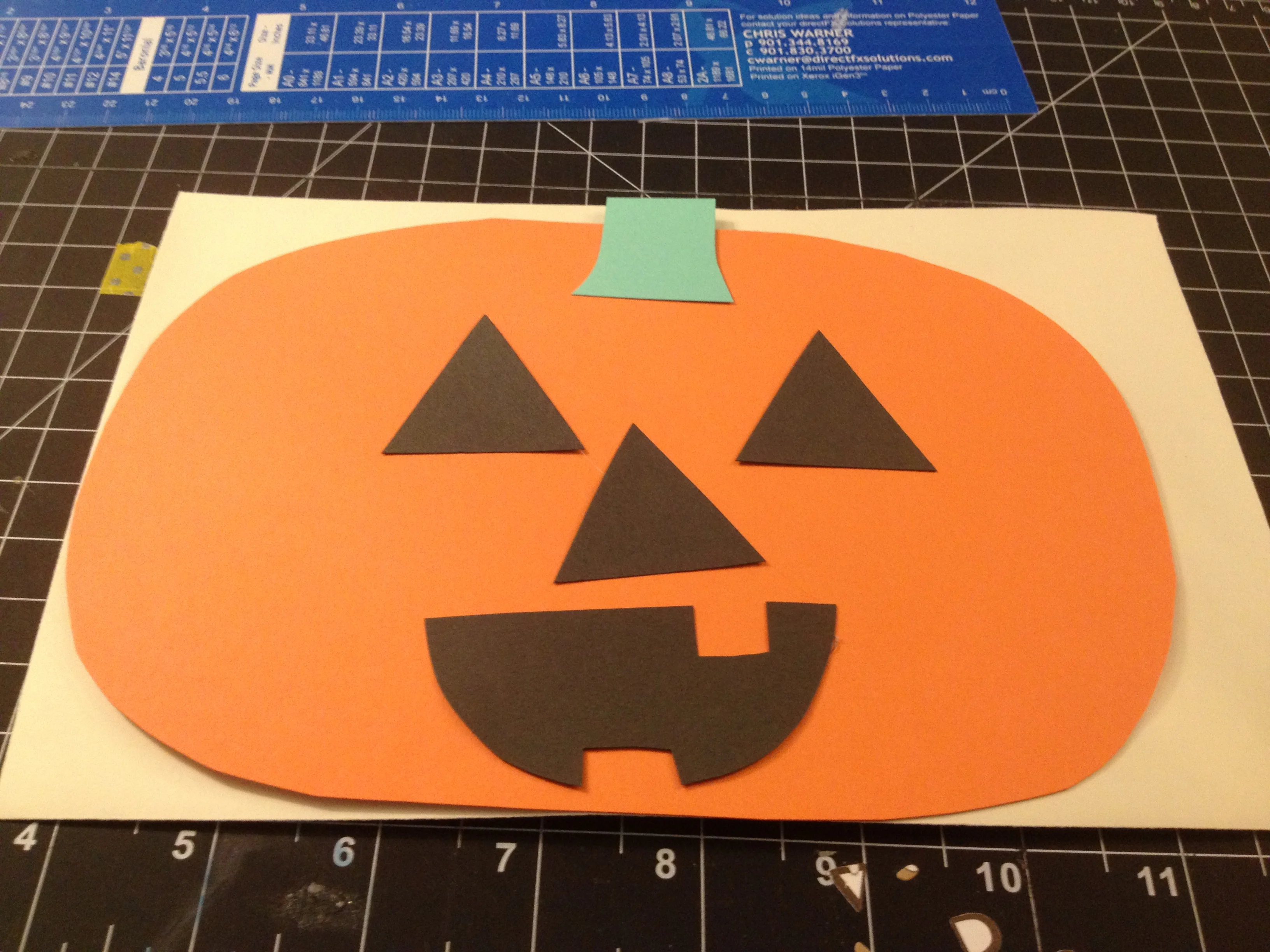 DIY: Handmade Halloween Pumpkin Card