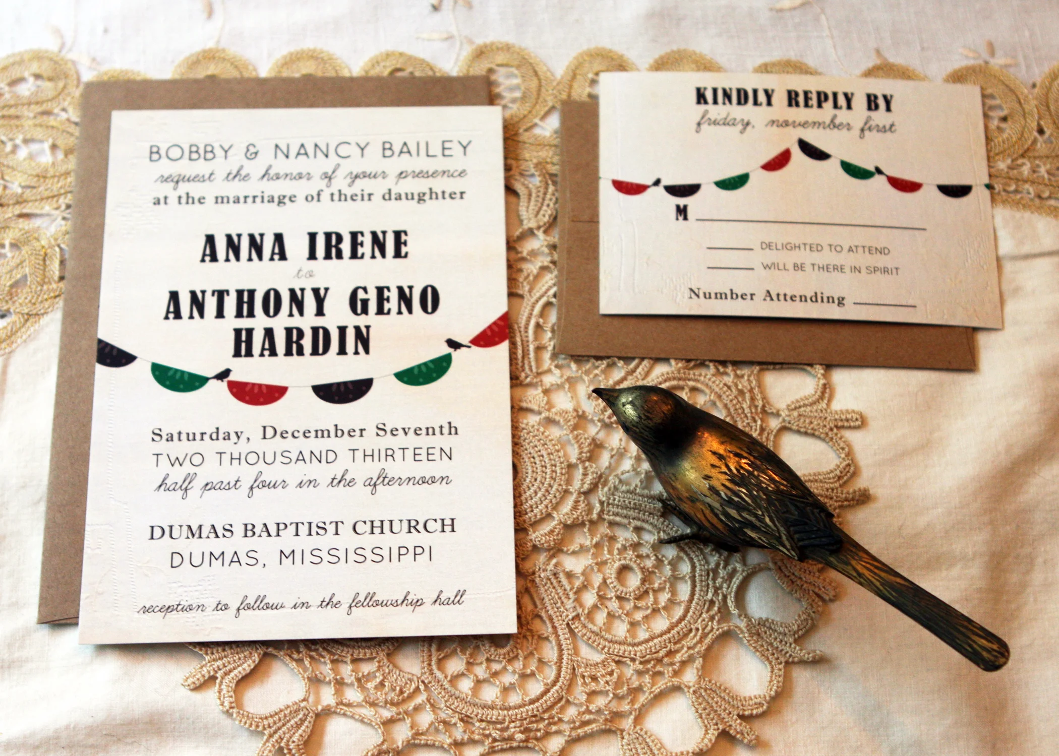 Anna Invitation and Response Card
