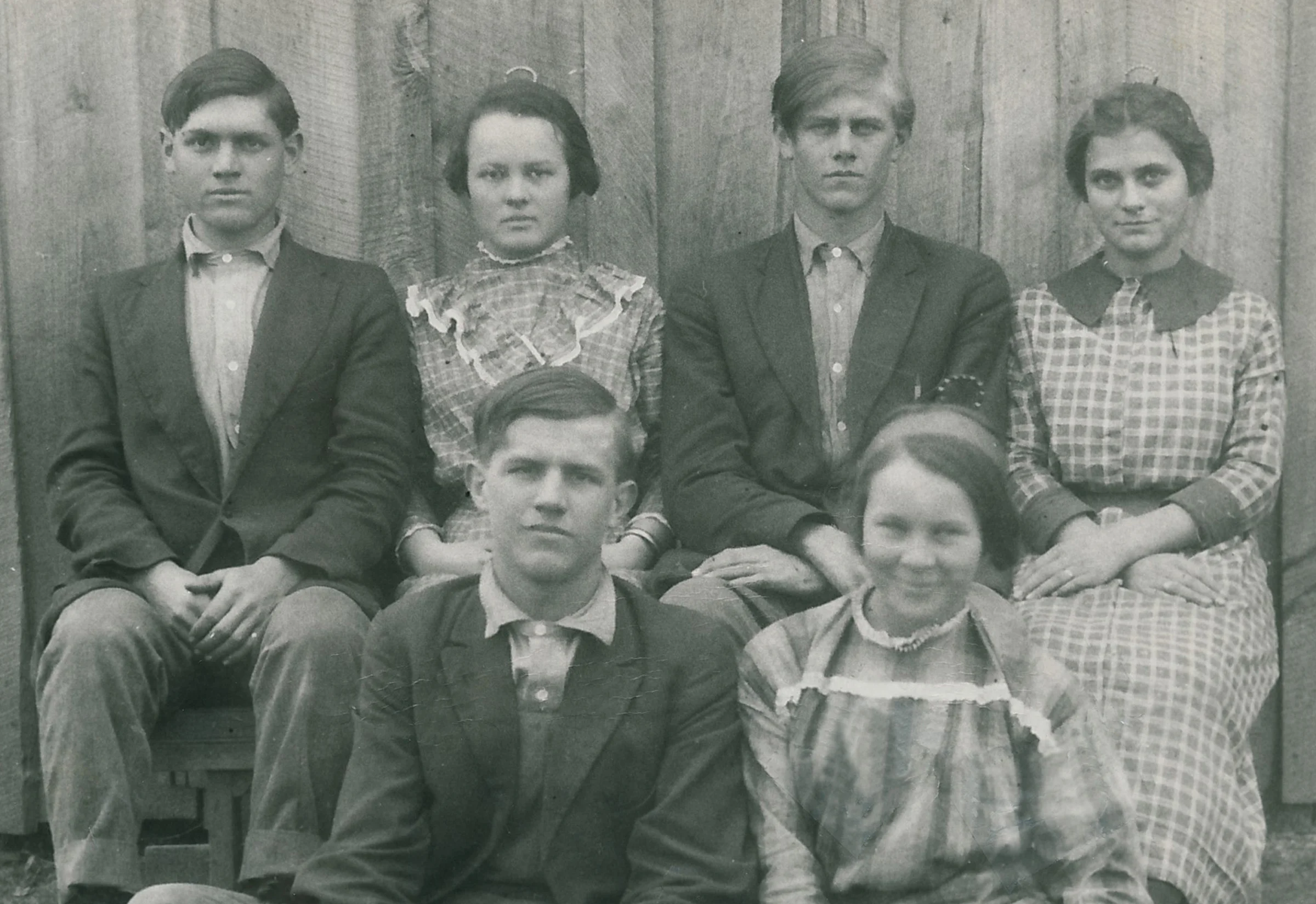 Jonathan's great-grandmother Eliza Michael (top right) and her siblings. 