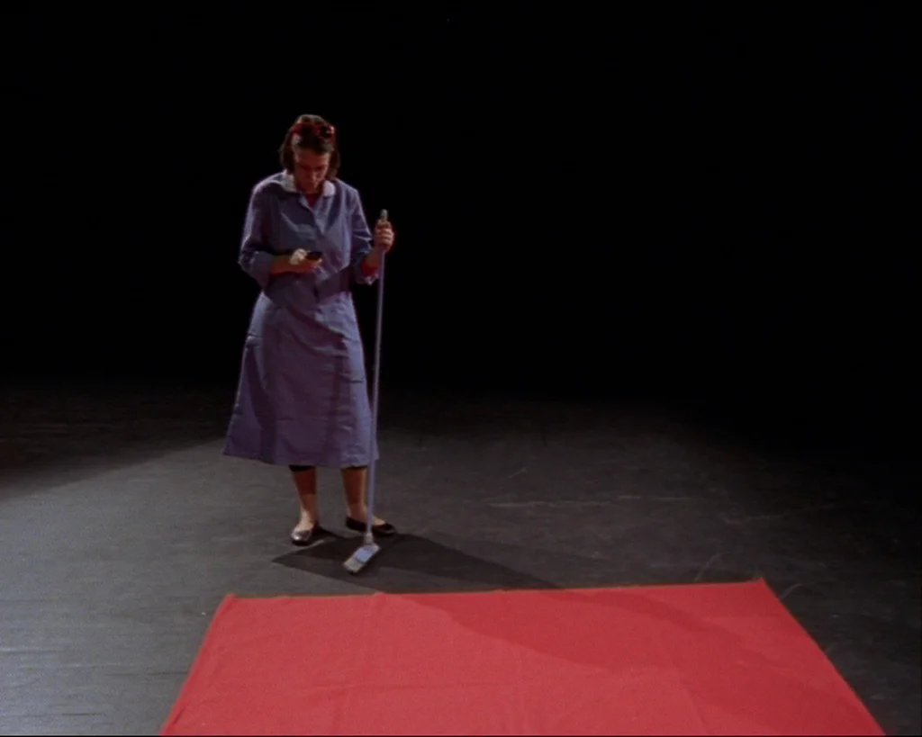  La Décision Doypack (16mm film still), Paul Rooney © 2008, commissioned by Radar and Matt's Gallery.  