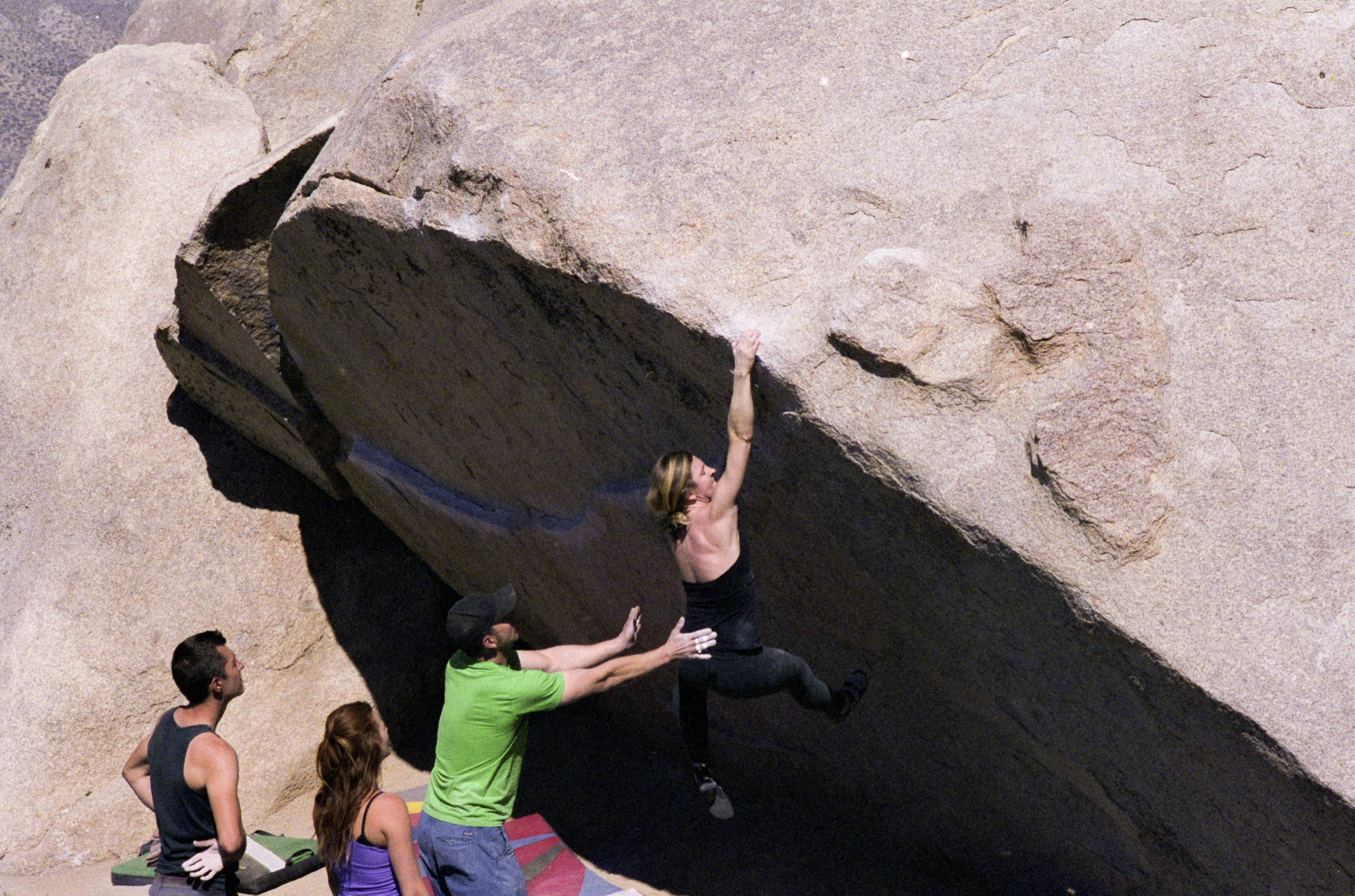 Ashley hitting the throw on the classic Iron Man Traverse, V4, in the Buttermilks. 