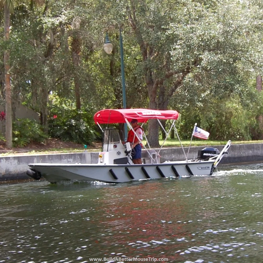 Boating at Disney World