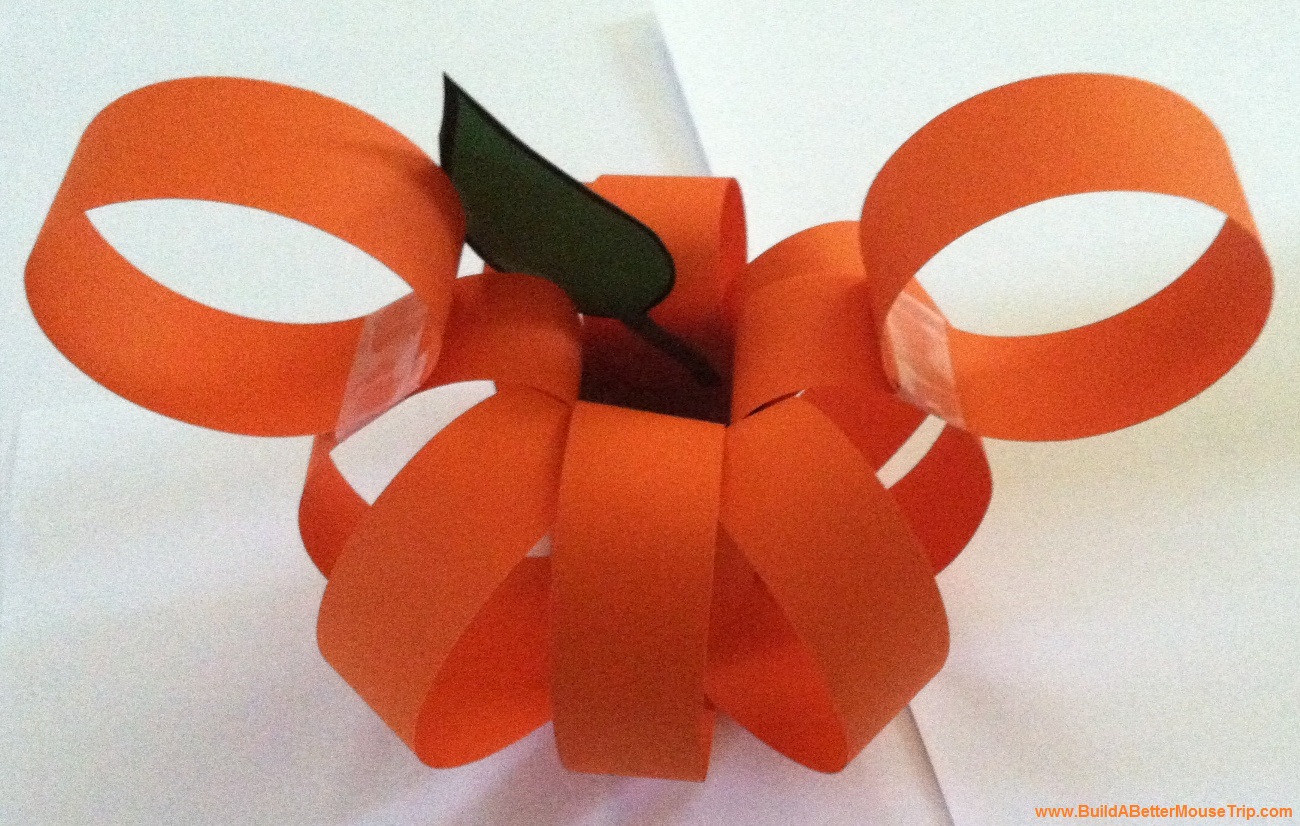 Disney Jack O Lantern Mickey Mouse Paper Pumpkin Craft Build A