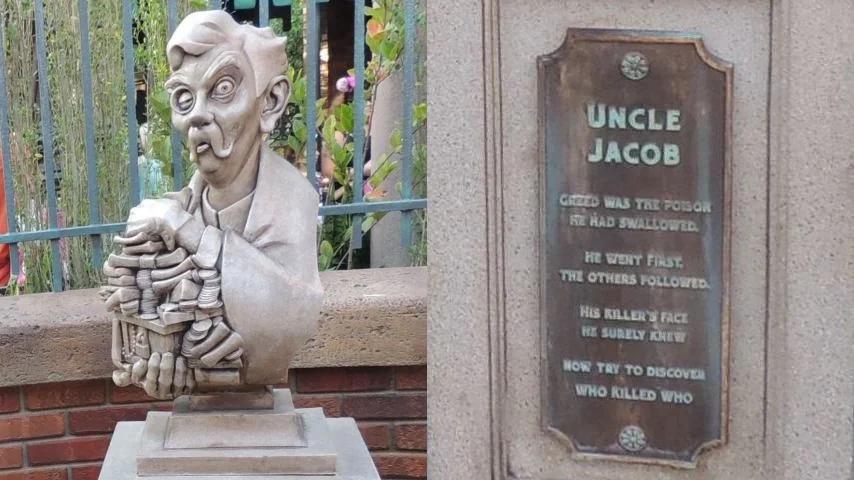 His epithet reads: “Greed was the poison he had swallowed. He went first, the others followed. His killer’s face he surely knew. Now try to discover who killed who.”