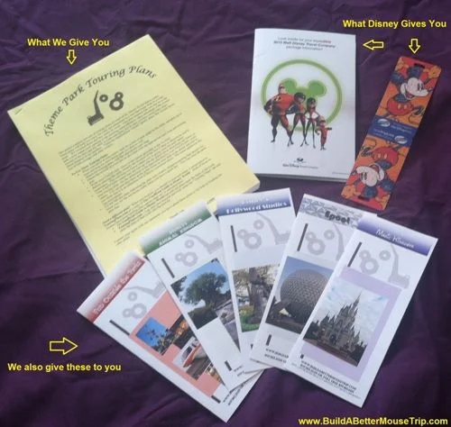 Free Theme Park Touring Plans and Tips Brochures from BuildABetterMouseTrip.com