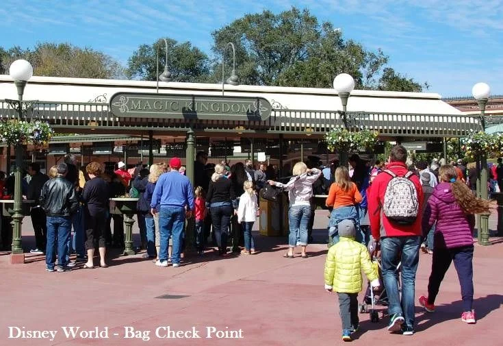 Disney Theme Park Security Point - Bag Check.