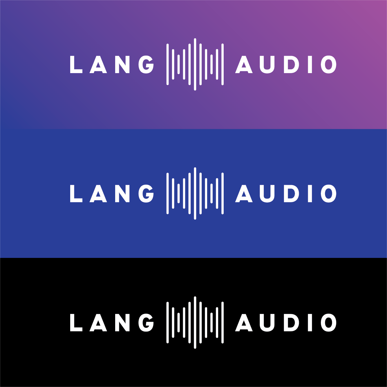 Lang Audio logotype color scheme