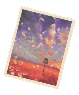 With Love Vintage Stamps — Dandelion