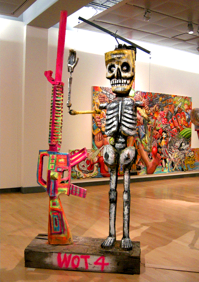 Wot 4  2011 painted wood and motor 6' x 3' x 10'