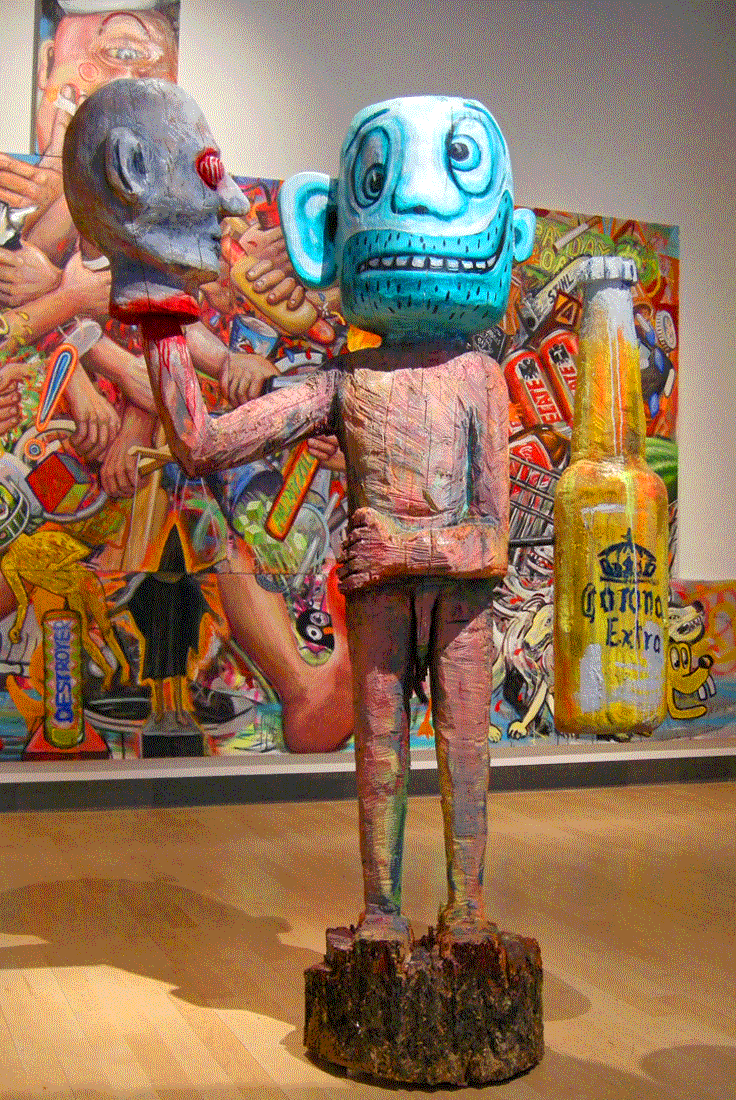 The Dead Oracle 2013 painted wood 2' x 5' x 7'