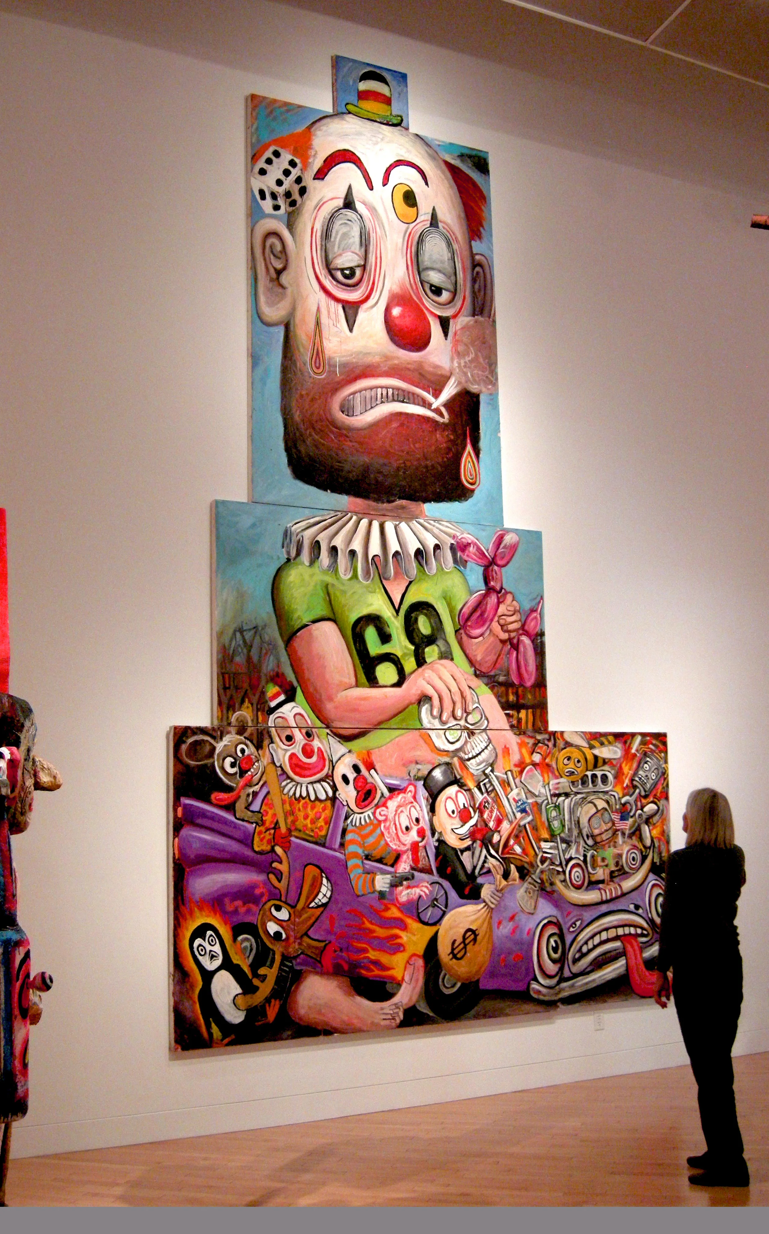 The Clown's Tears 2014 oil on canvas 120" x 256"