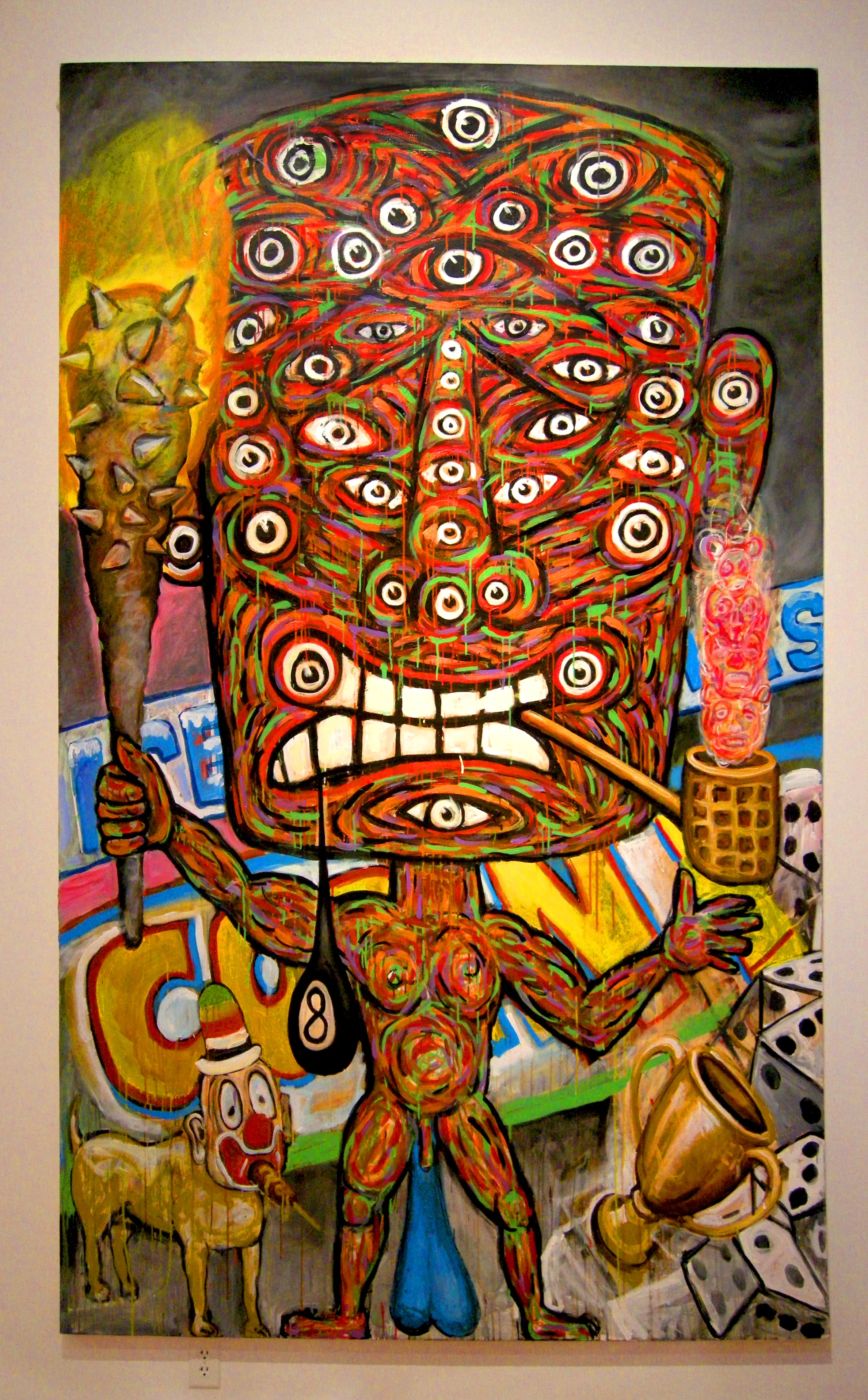 The Old Warrior  2014 acrylic on canvas 98" x 63"