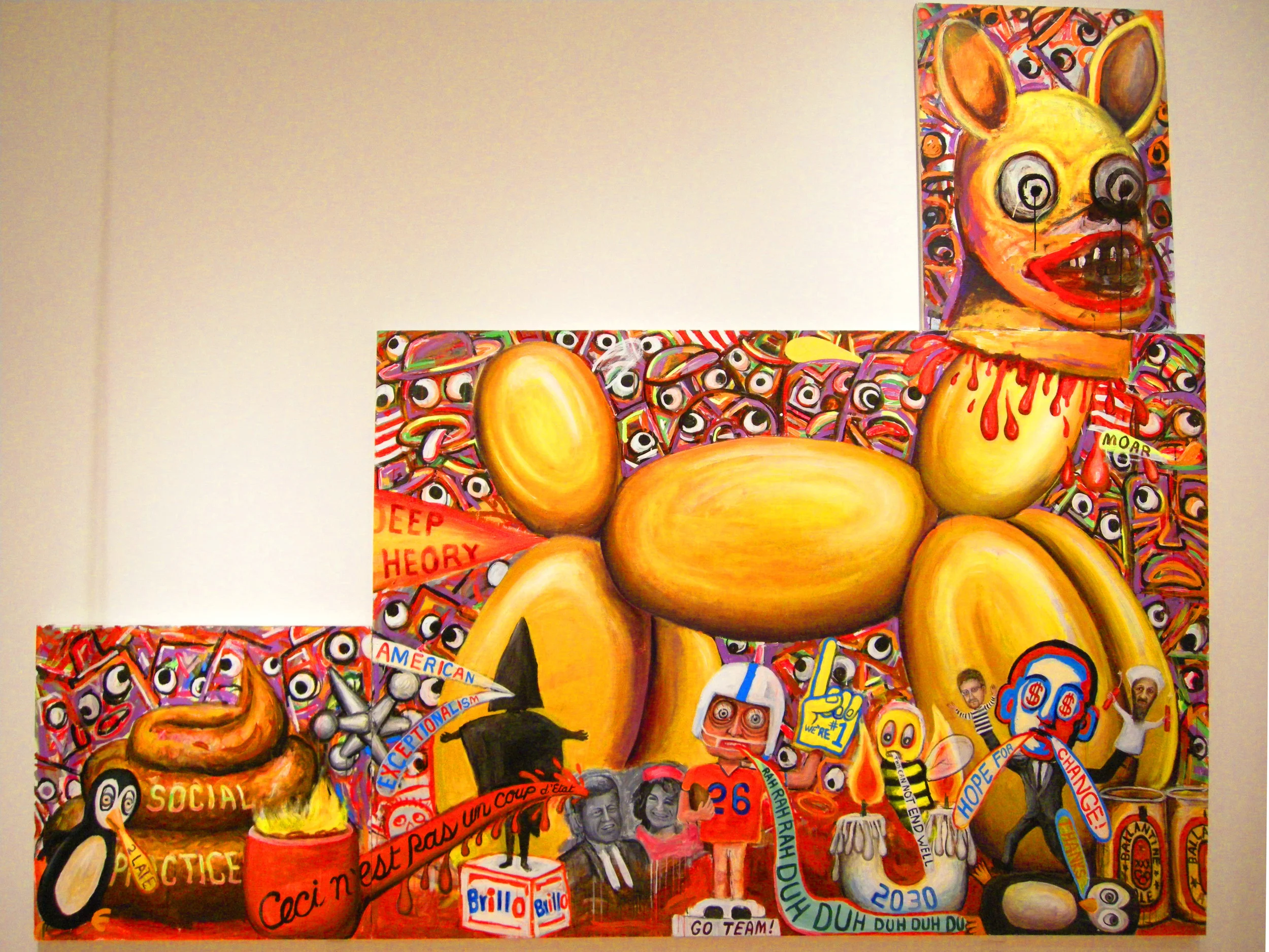 Empire of Folly 2014 acrylic on canvas 168" x 109"