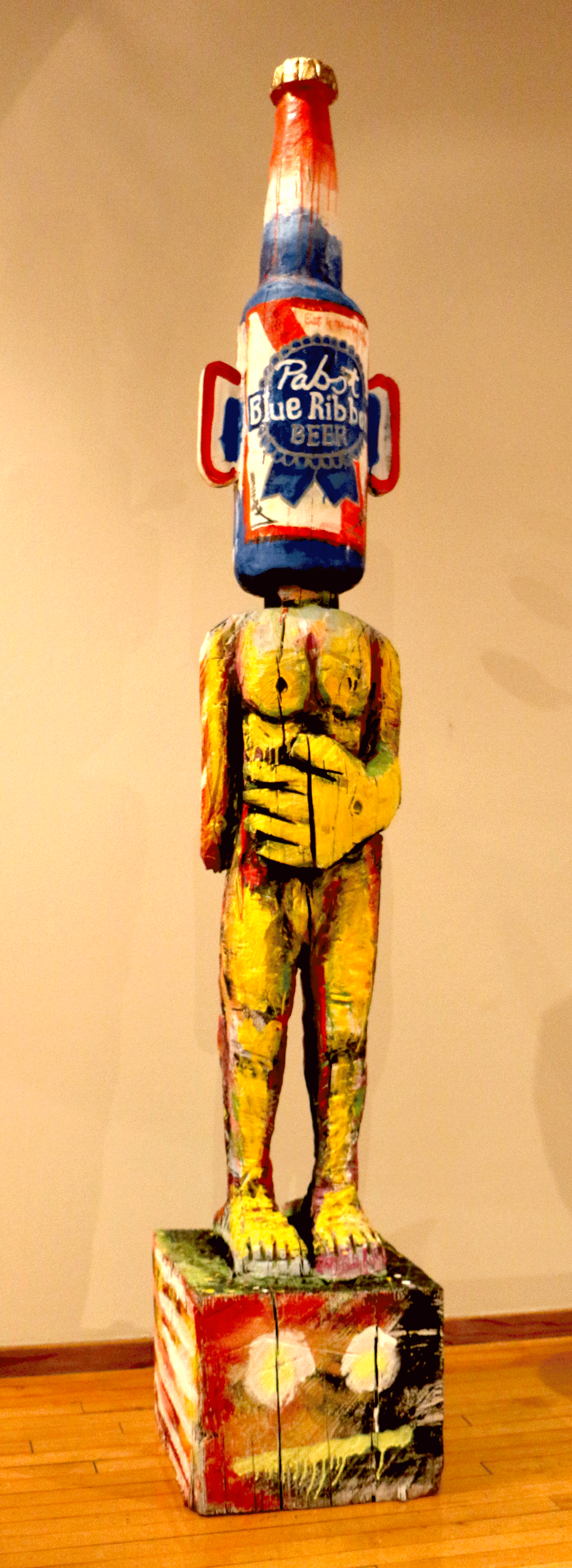 Winner 2016 painted wood  3' x 3' x 9'