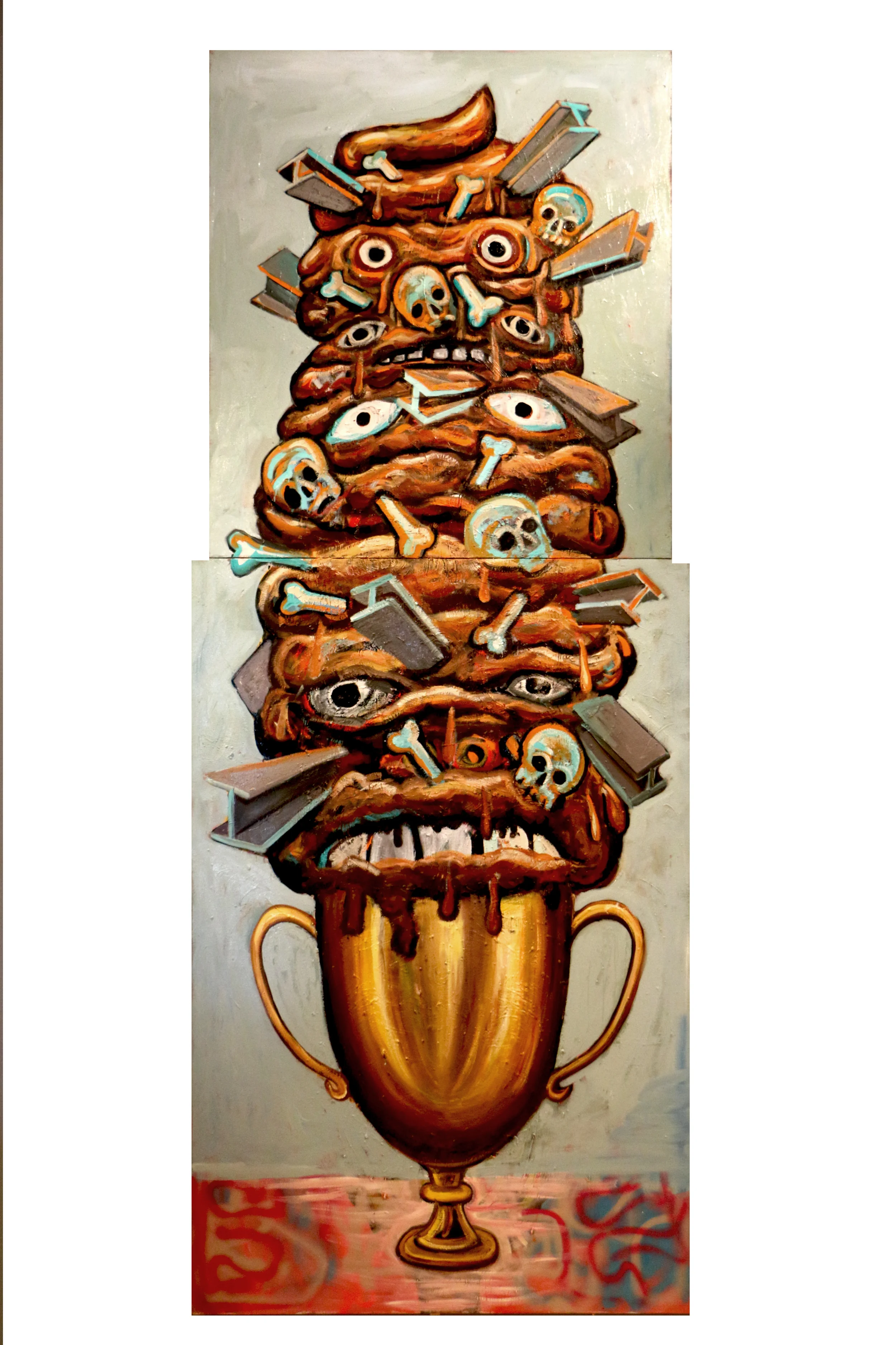 U-1  2016 oil on canvas 48" x 120"