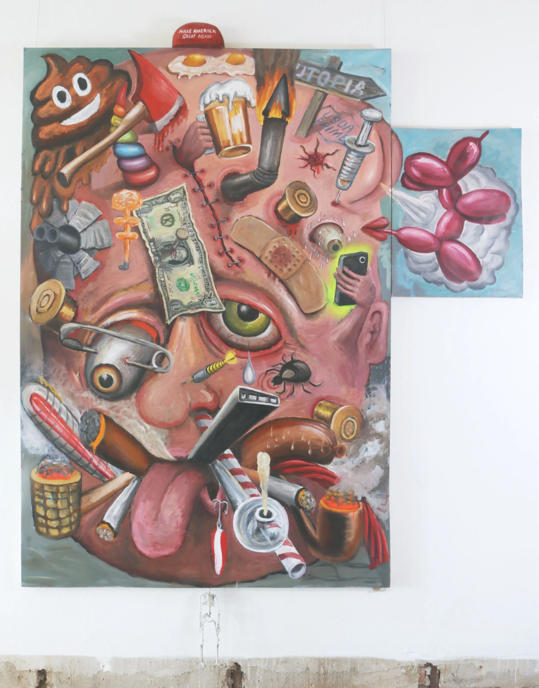    Dead Man   2019   oil on canvas  120” x 96” 