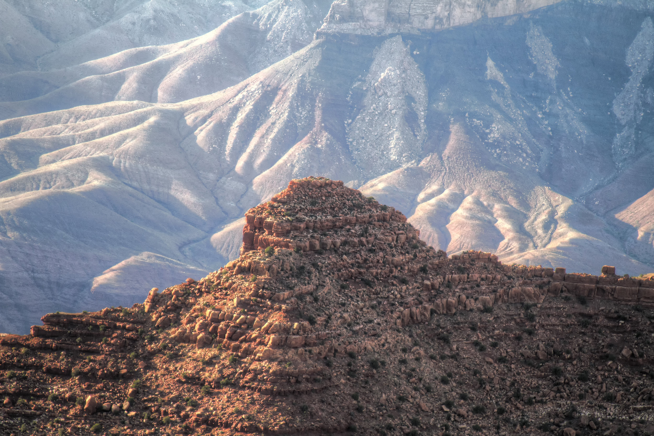 An HDR processed image of a feature at the Grand Canyon by Patrick C. Cook.