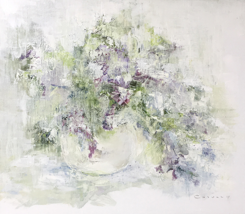 Lilacs, abstracted