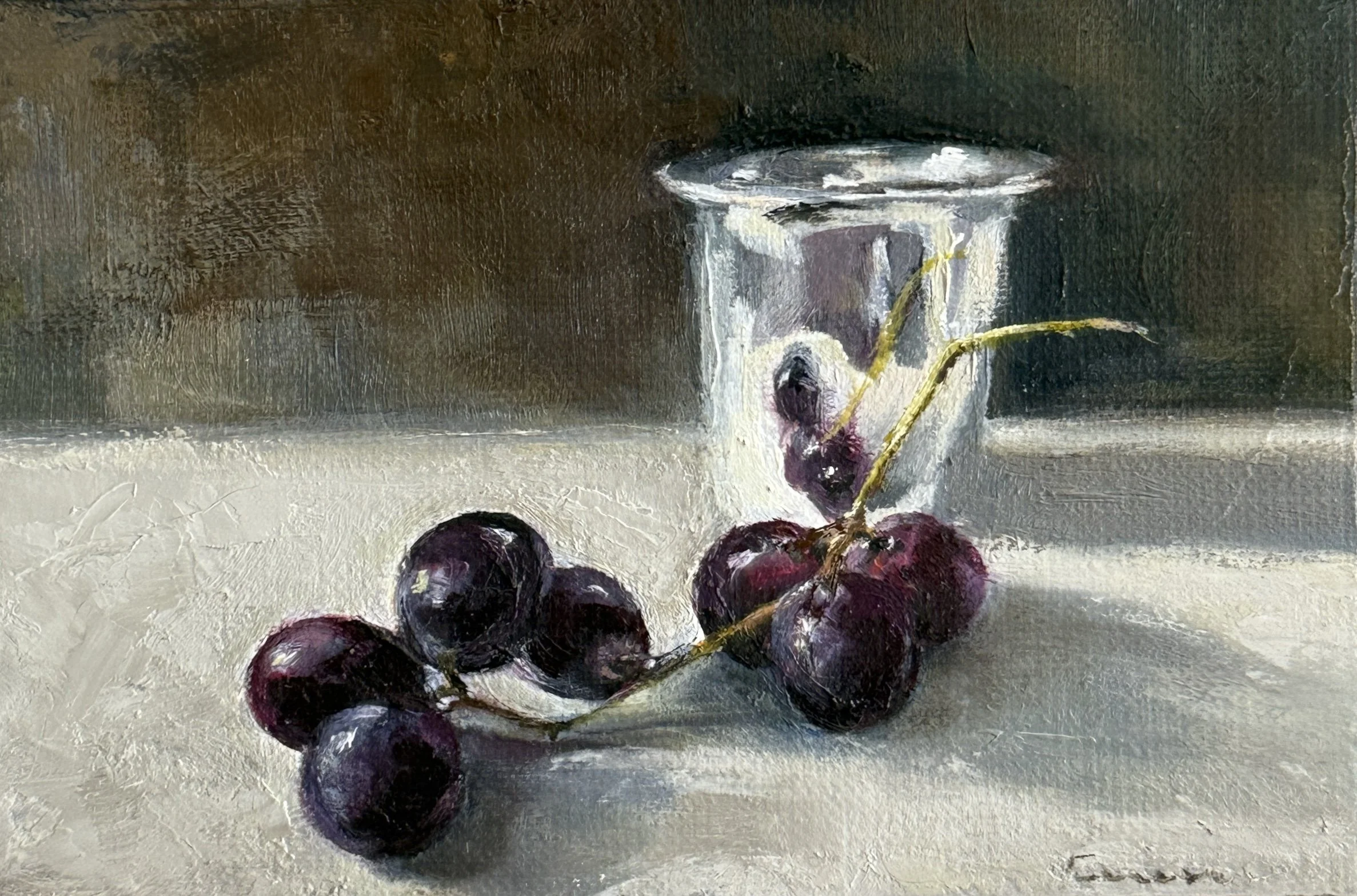Grapes & silver