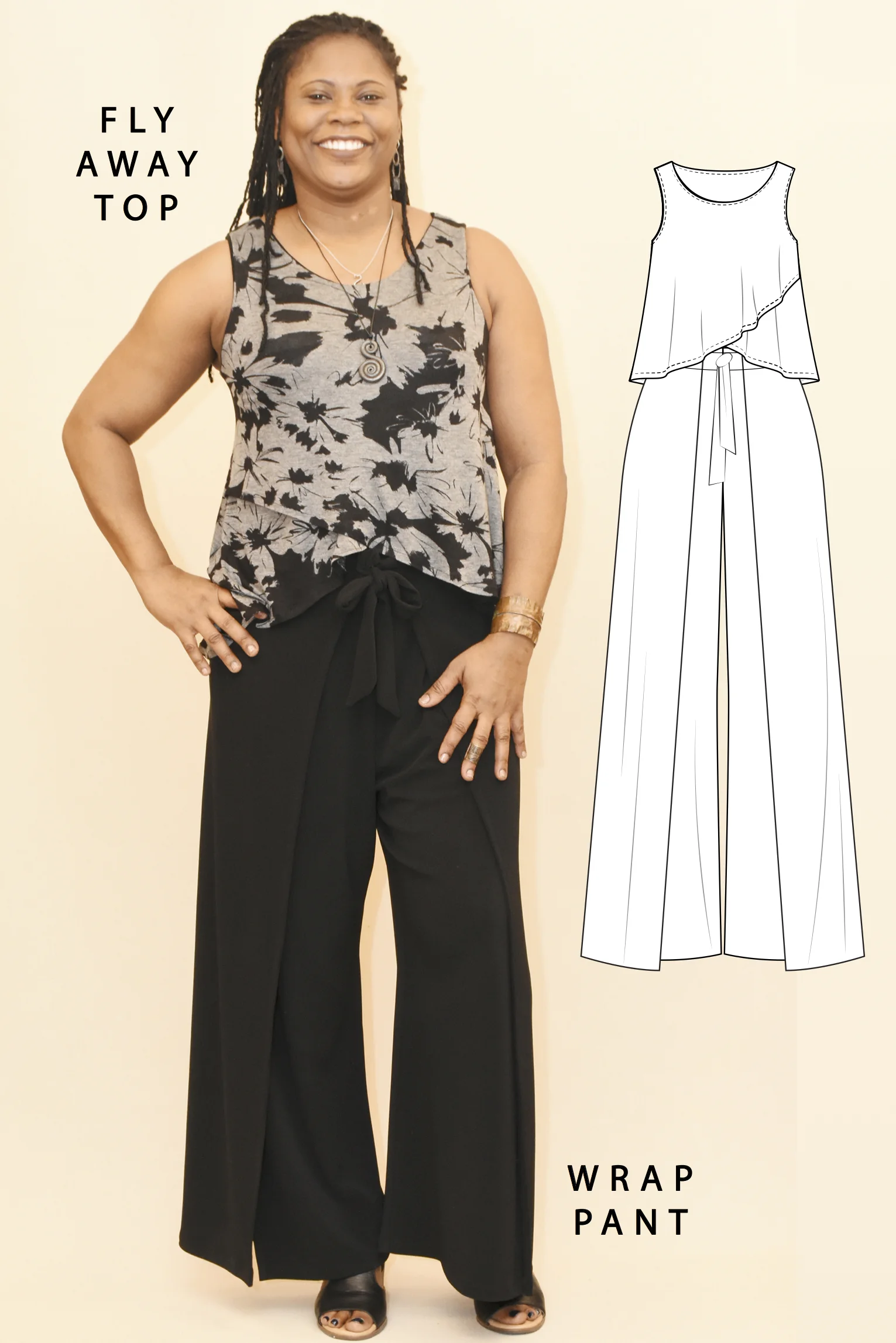 Flyaway Top and Wrap Pants — Christine Jonson Sewing Patterns