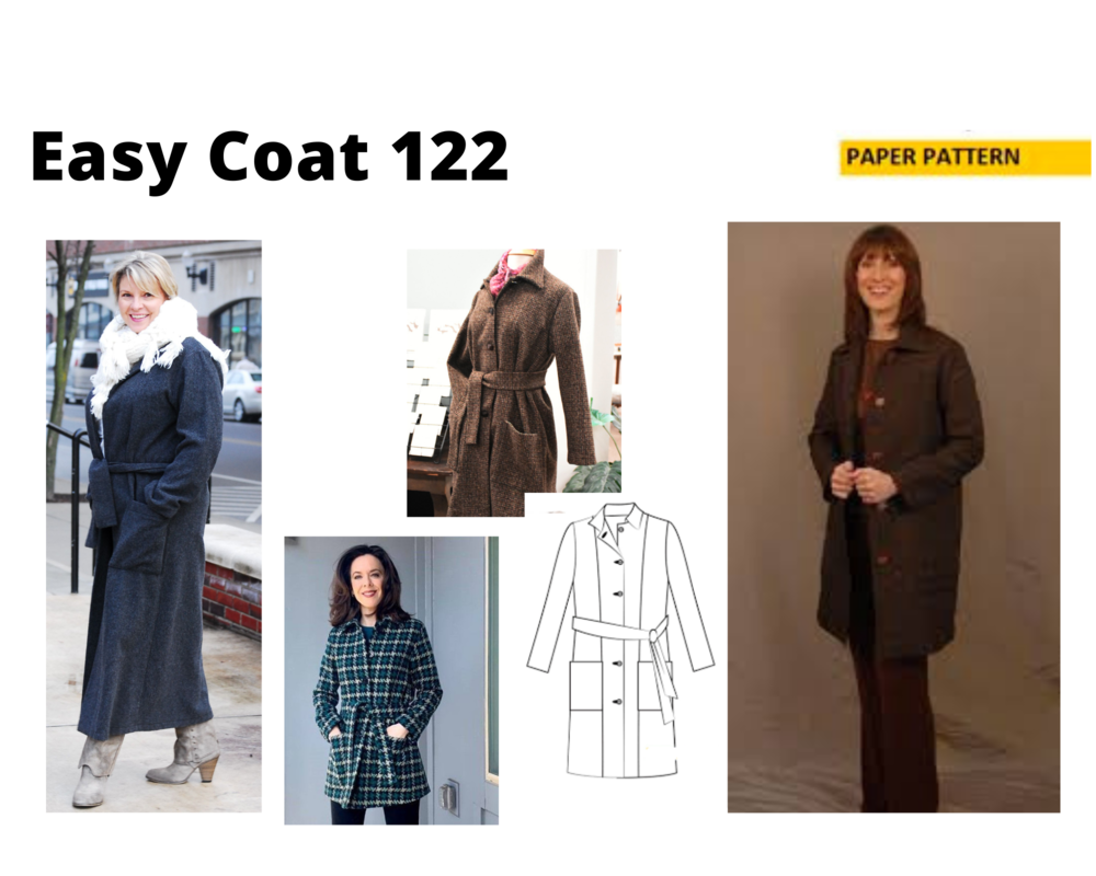 Easy Coat 122 (Printed in Envelope) — Christine Jonson Sewing Patterns