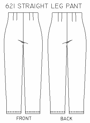 Straight Leg Pants 621 — Christine Jonson Sewing Patterns