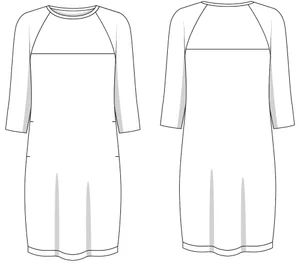 raglan shirt dress ME+EM Cotton-Jersey Maxi Dress