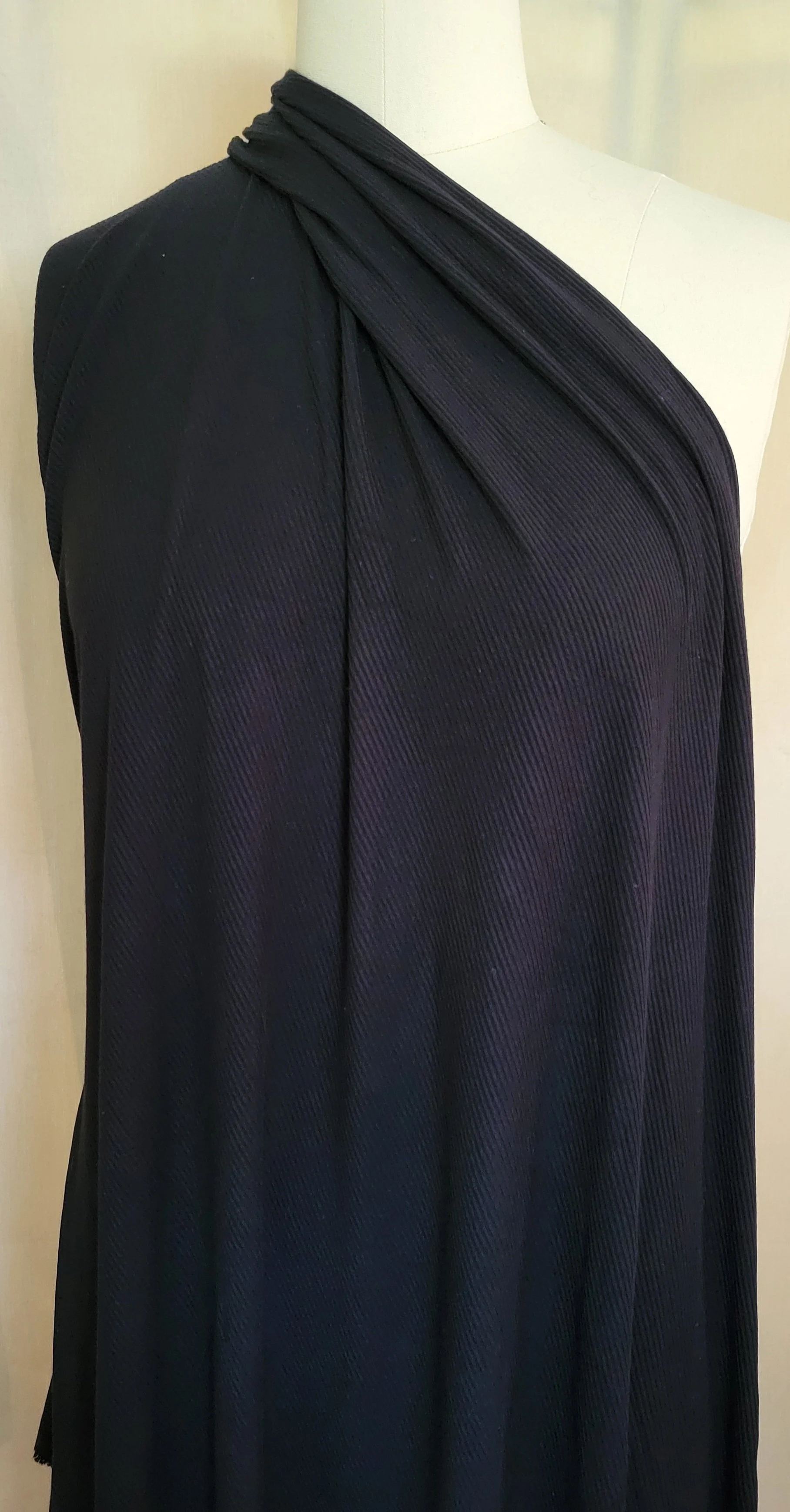 Fab Stash - Black Small Rib