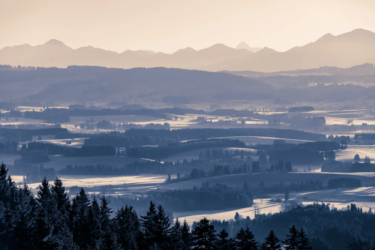 Sunrise at the Auerberg, Allgäu, Germany