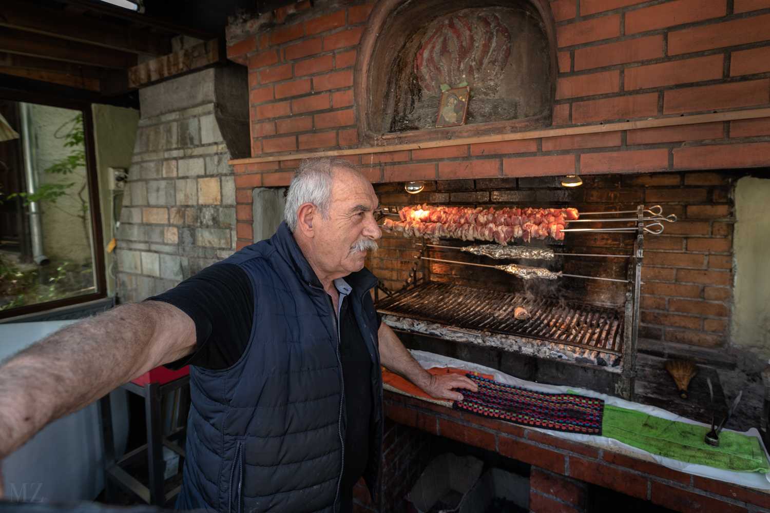 Souvlaki, Taverne, Kastraiki,Meteora, Greece