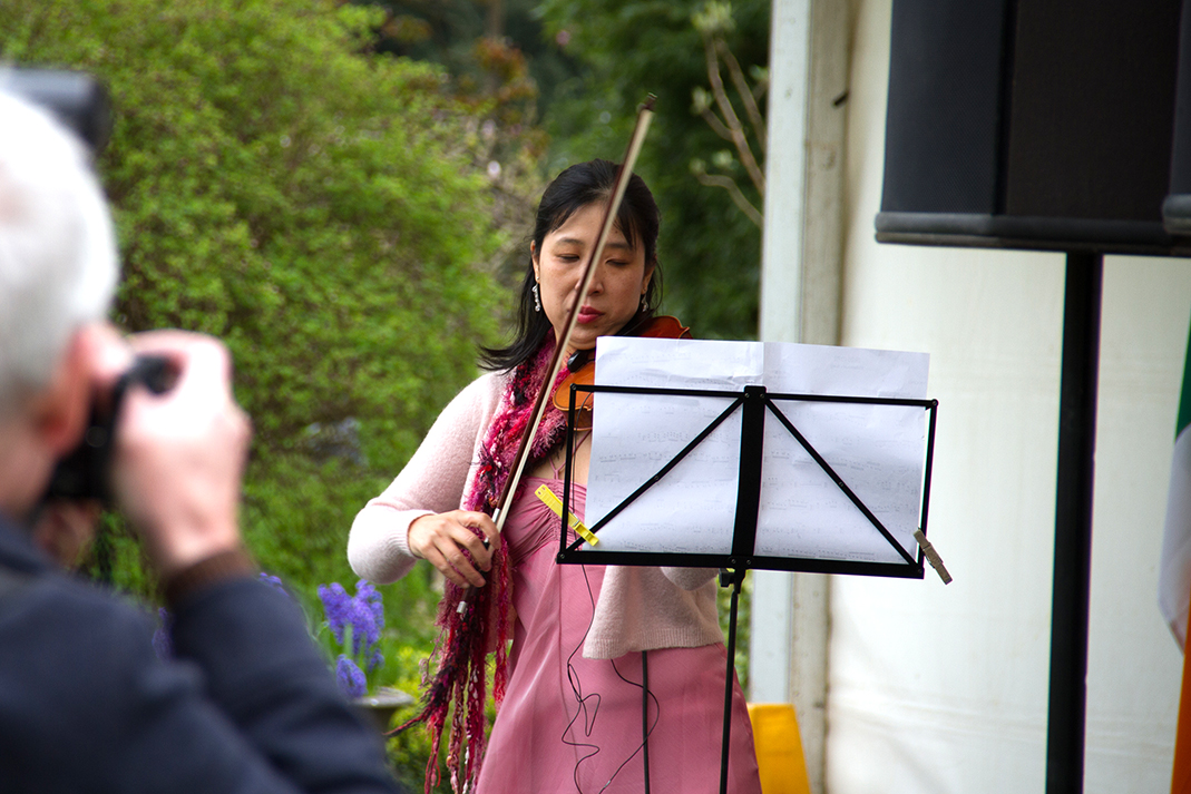 The music stage