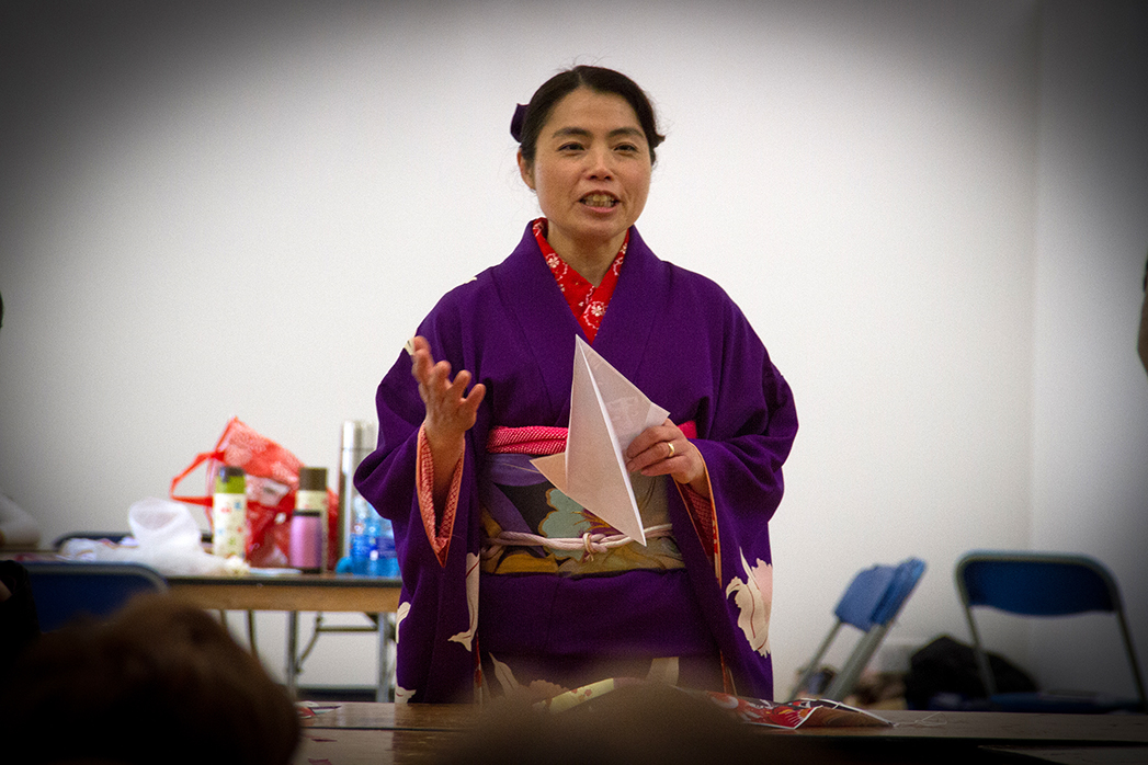 Our kite making teacher