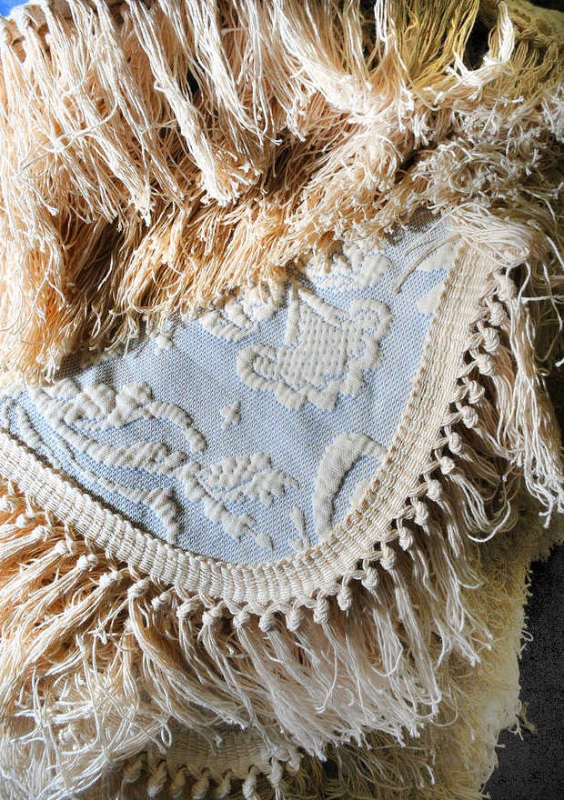 Pillow shams that have been washed await trimming, finishing and packaging at Maine Heritage Weavers in Lewiston. | RUSS DILLINGHAM/SUN JOURNAL