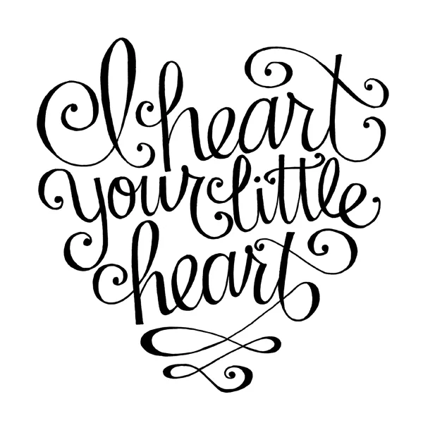 i heart your little heart.