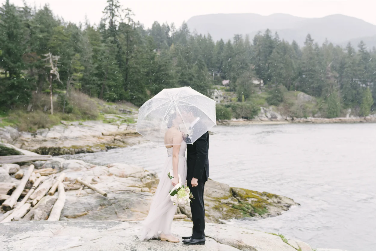 rocky beach wedding